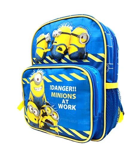 10' Despicable Me Minions On Top Of Front Pocket 2 Minions On Pocket Backpack