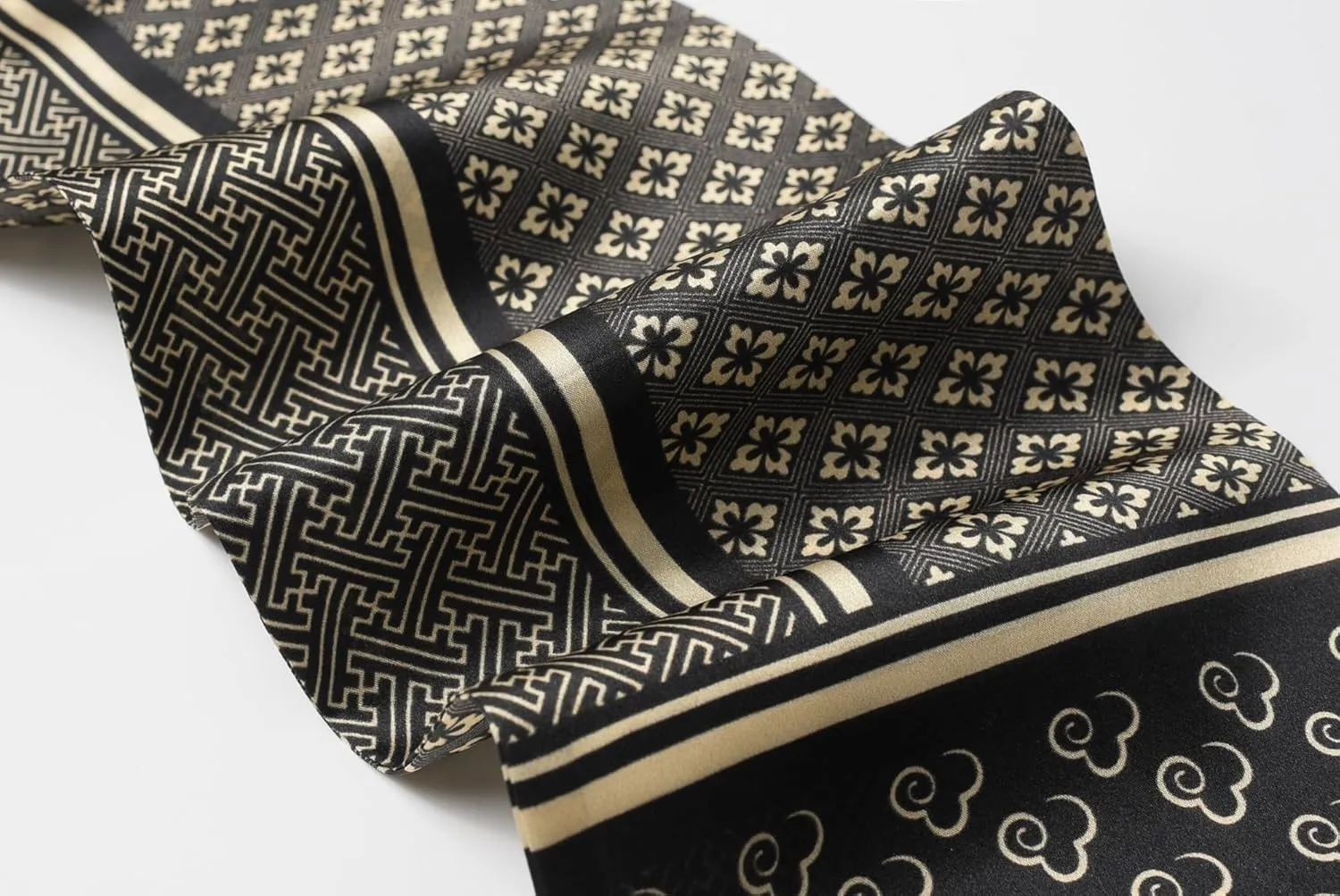 100% Mulberry Silk Scarf - Unisex Skin-Friendly Accessory for All Seasons (59"x7") With Gift Packed