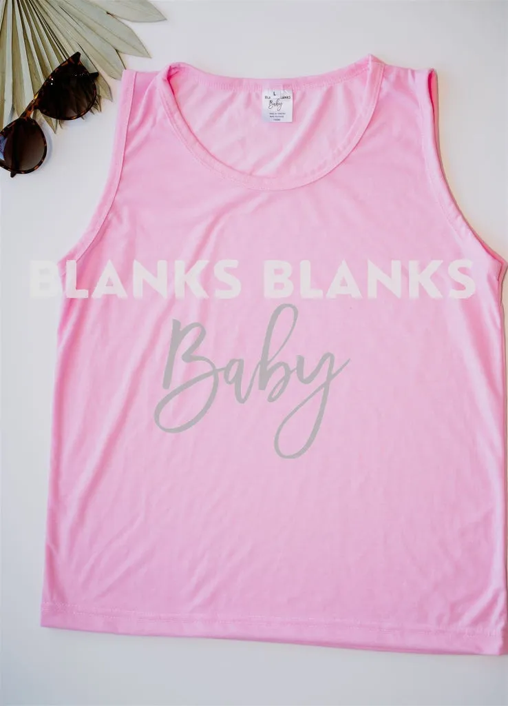 100% Polyester Toddler Muscle Tanks - IN STOCK