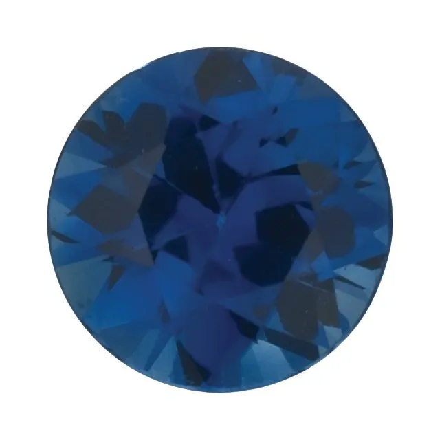 14KT GOLD 0.32 CTW BLUE SAPPHIRE & 0.18 CTW DIAMOND 7 STONE BAND