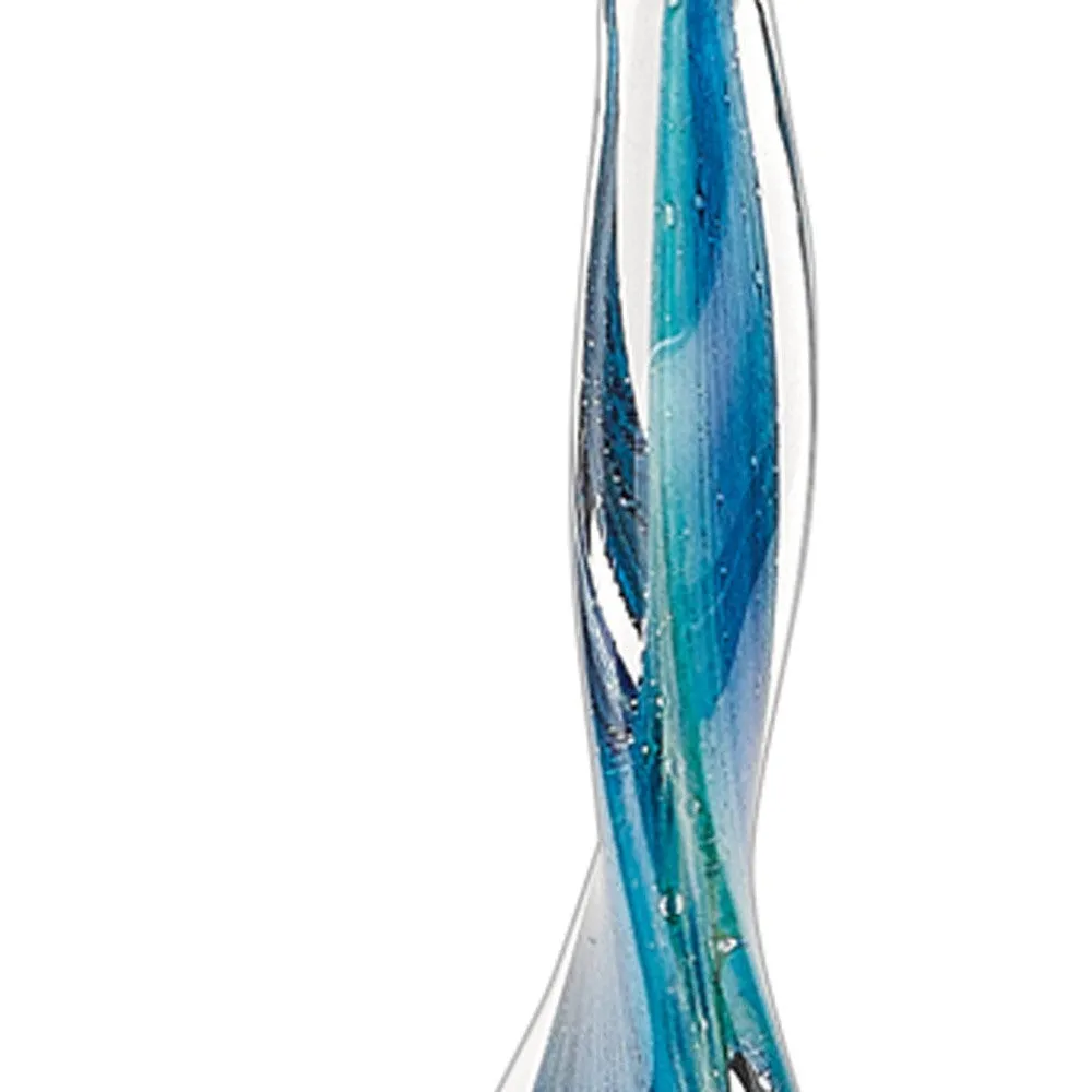 18 MultiColor Art Glass Corkscrew Centerpiece By Homeroots