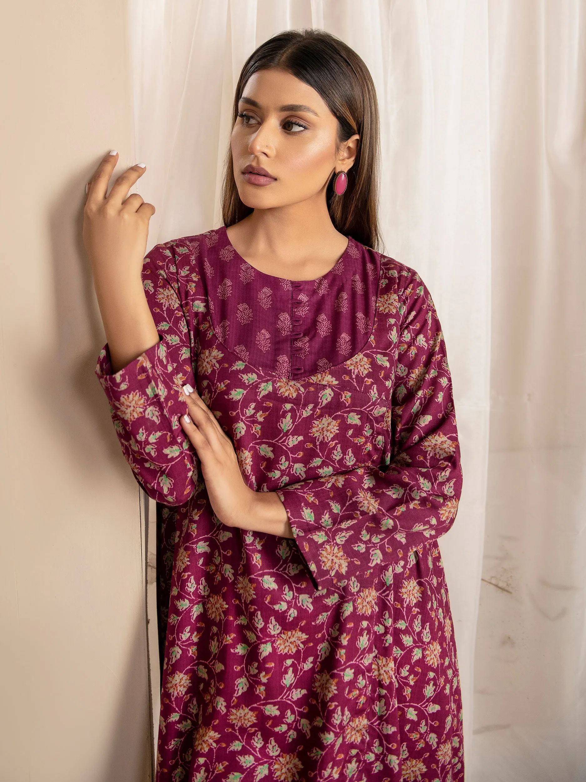 2 Piece Linen Suit-Printed (Unstitched)