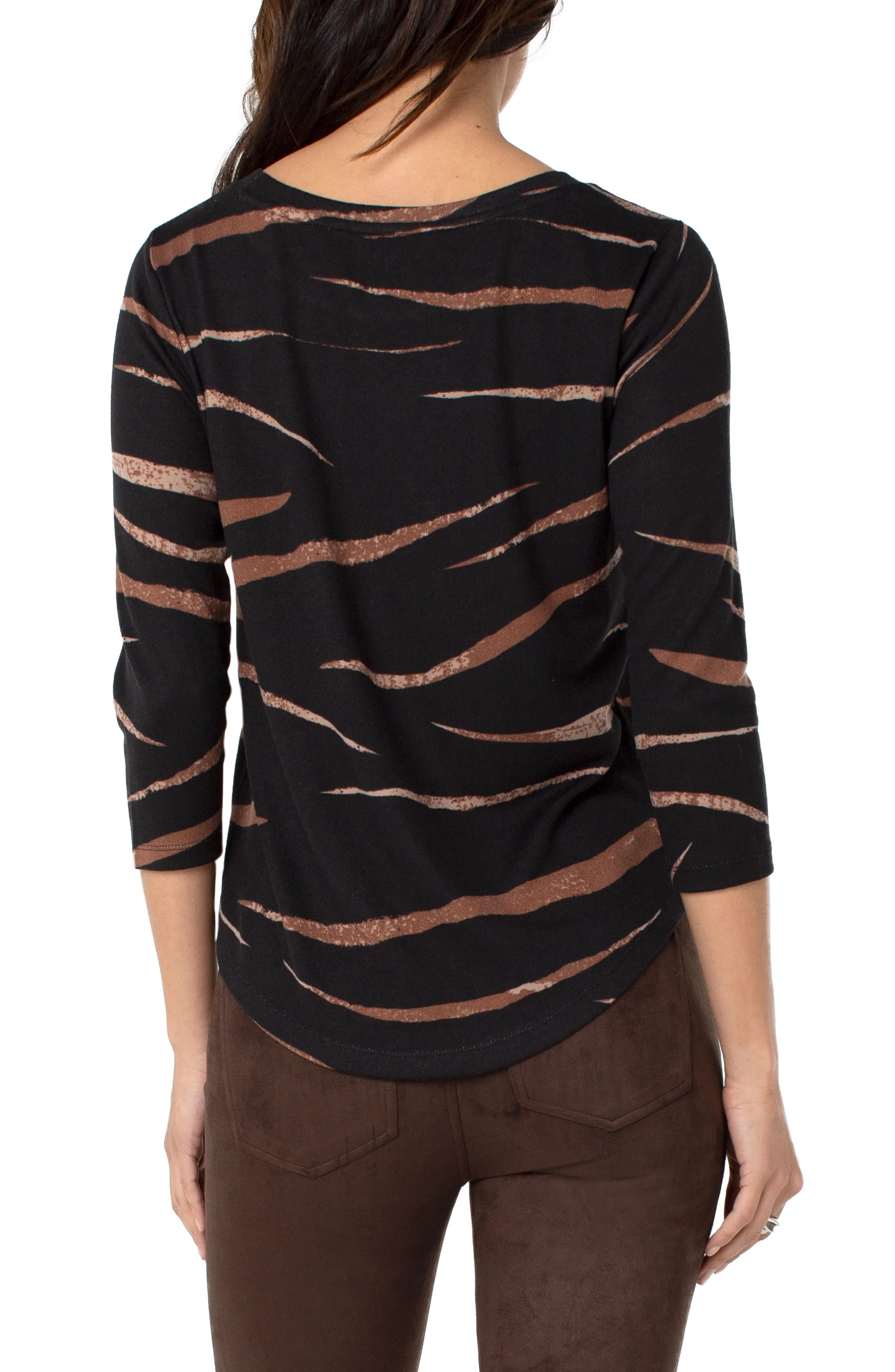 3/4 Sleeve Knit Tee