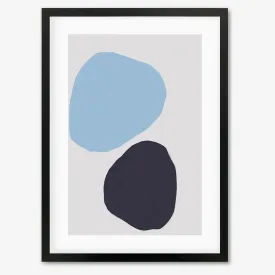 Abstract Stone Shapes Framed Art