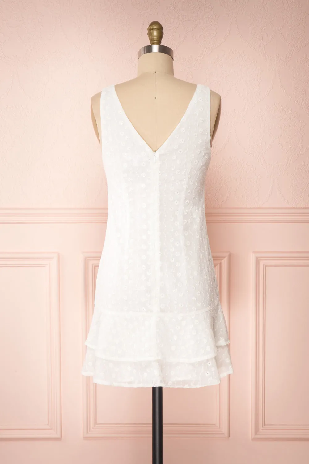 Adelaide | Embroidered Short Dress