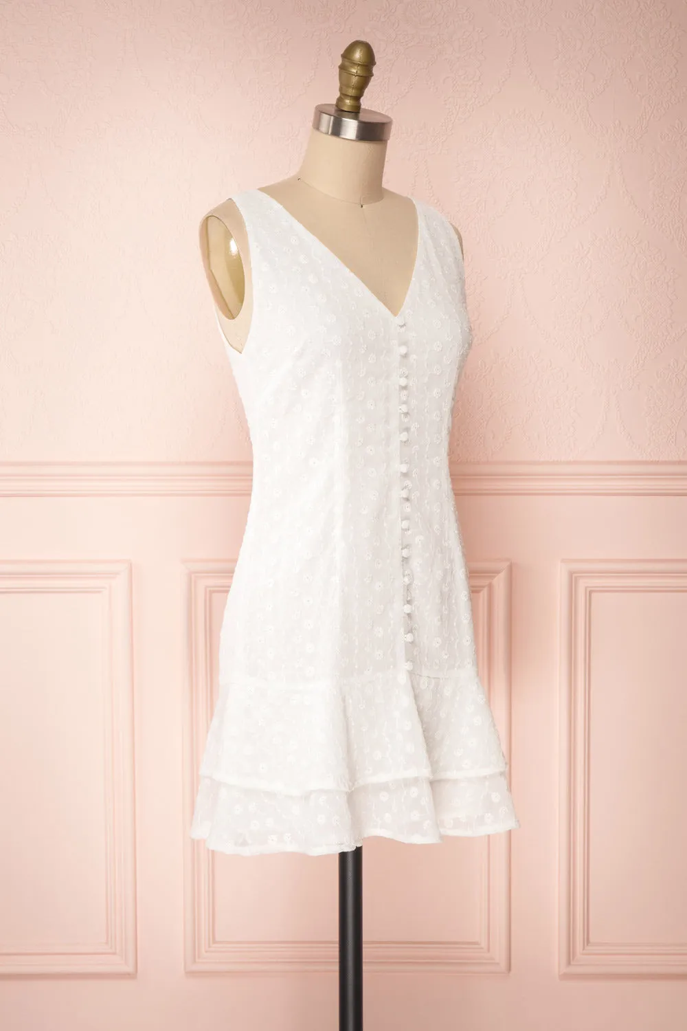 Adelaide | Embroidered Short Dress
