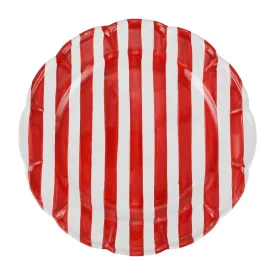 Amalfitana Red Stripe Round Platter