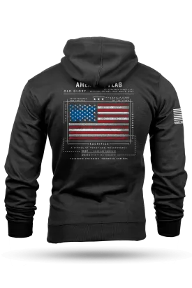 American Flag Schematic - Hoodie