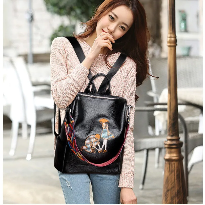Amethyst M0410 Luxury Leather Single-shoulder bag / Backpack
