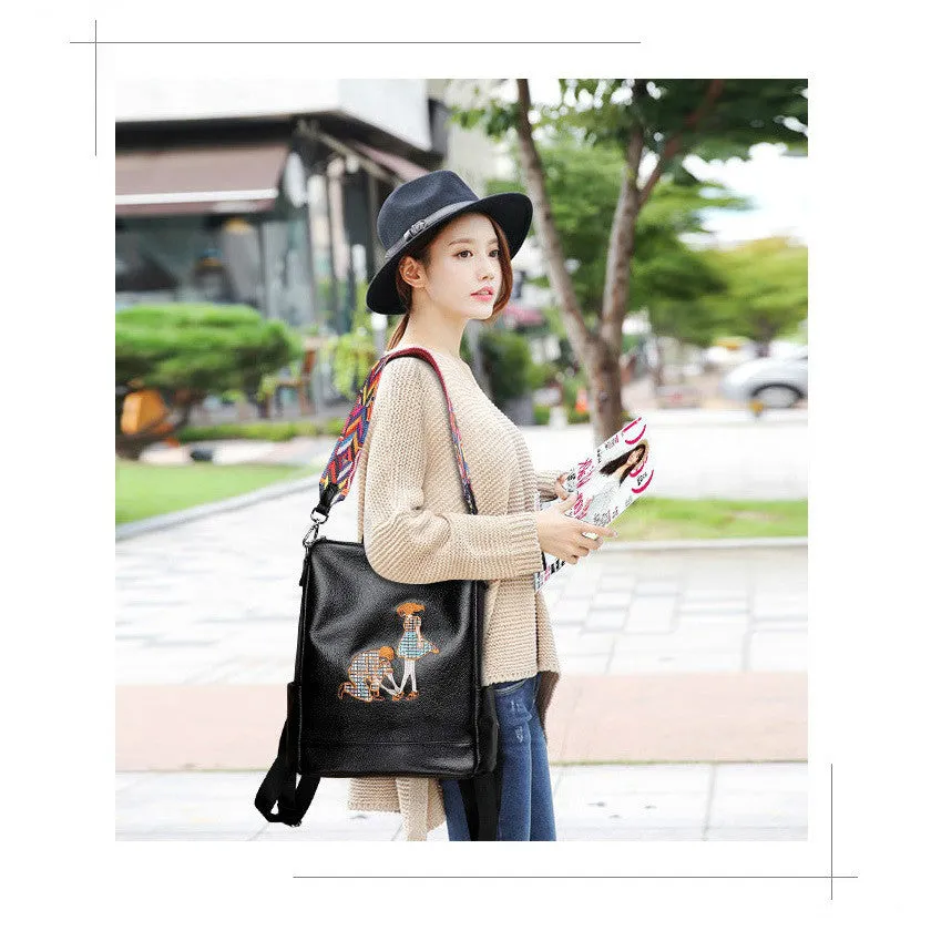 Amethyst M0410 Luxury Leather Single-shoulder bag / Backpack