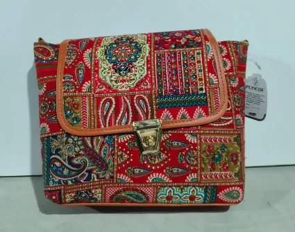 Artistic Tribal Print Shoulder Handbag with Versatile Crossbody Strap for women /girls