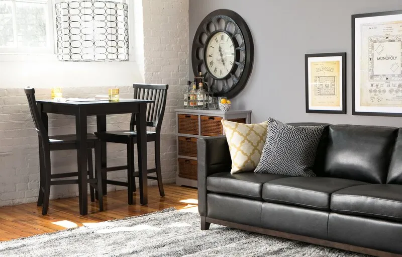 Artsy Wall Black and Bronze Large Open Face 28'' Wall Clock