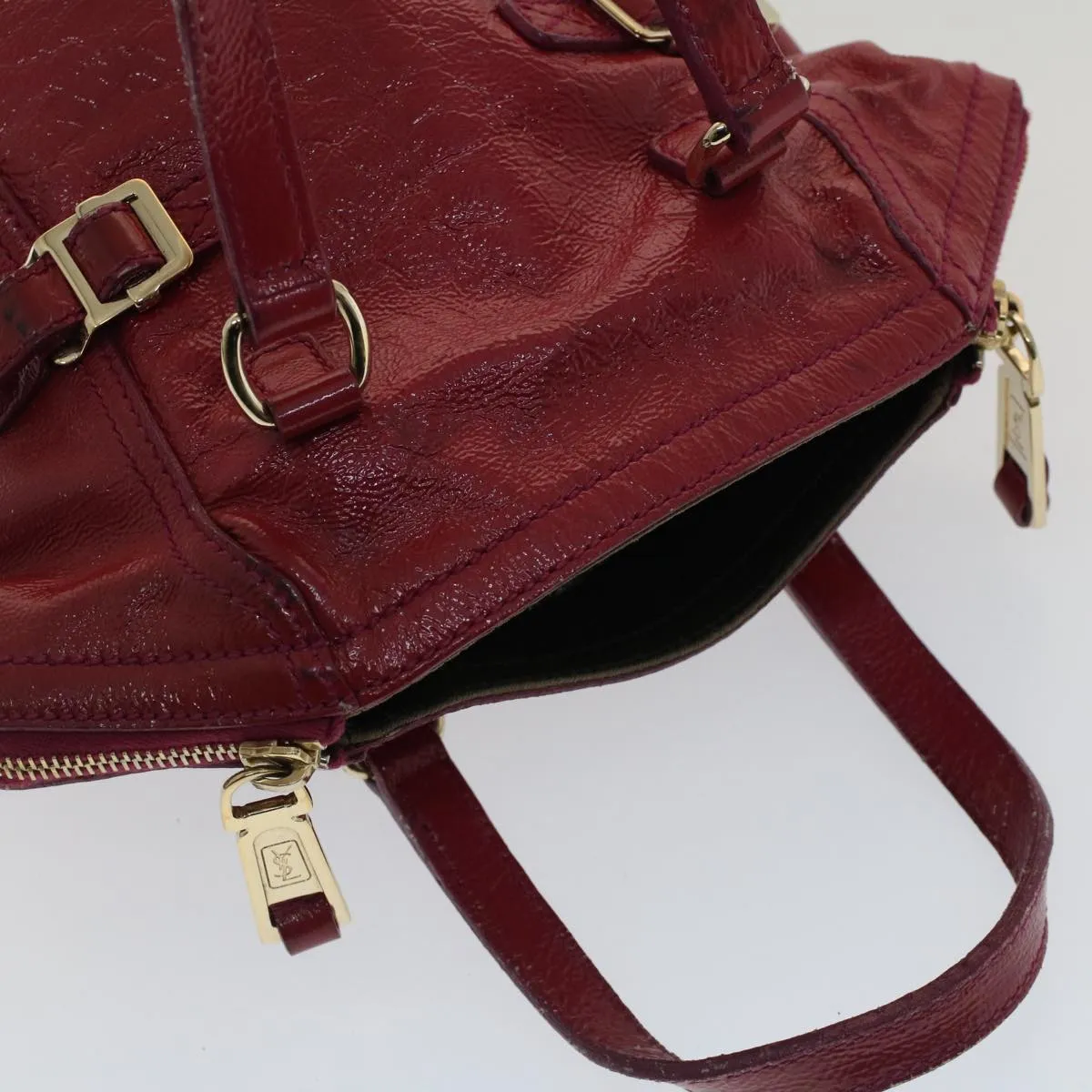 BALLYBALLY  Gucci Shoulder Bag Leather 3Set Black Red Auth 50754