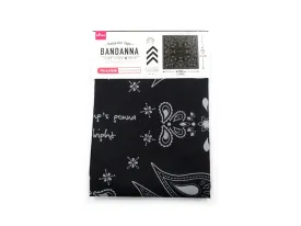 Bandanna Polyester Type Paisley Black