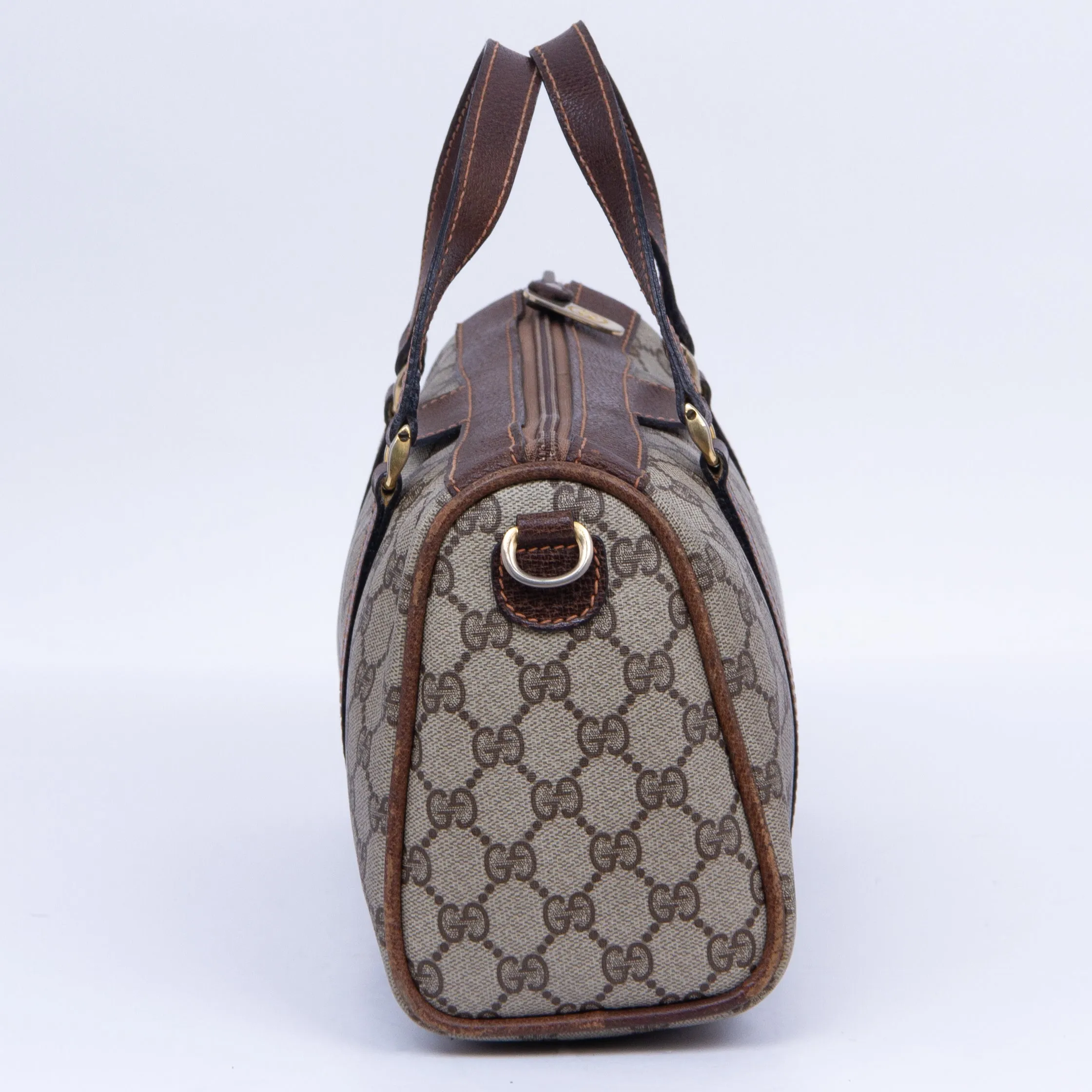Beige & Brown GG Pattern Two-way Bag