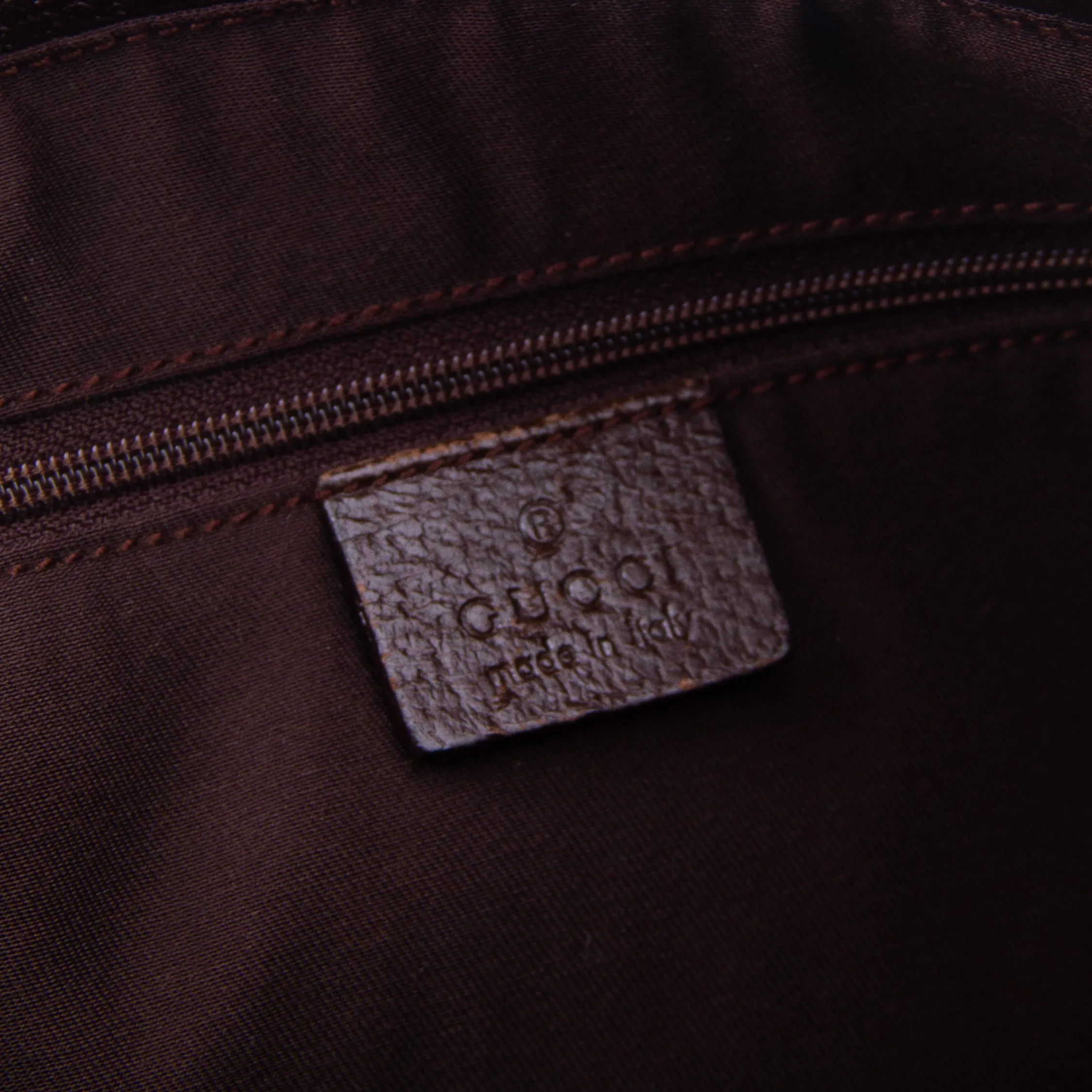 Beige & Brown GG Shoulder Bag