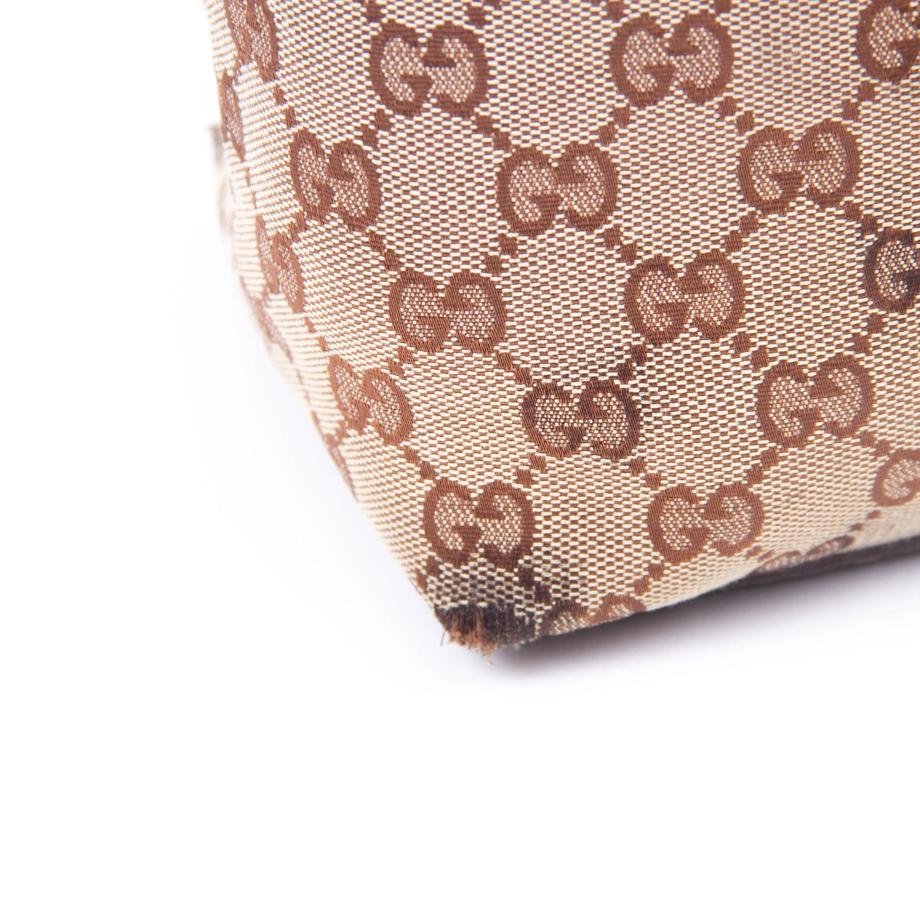Beige & Brown GG Shoulder Bag