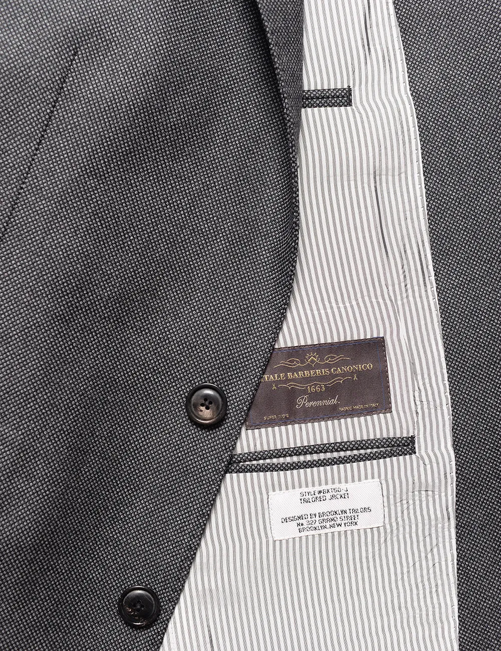 BKT50 Tailored Jacket in Birdseye Weave - Storm Gray