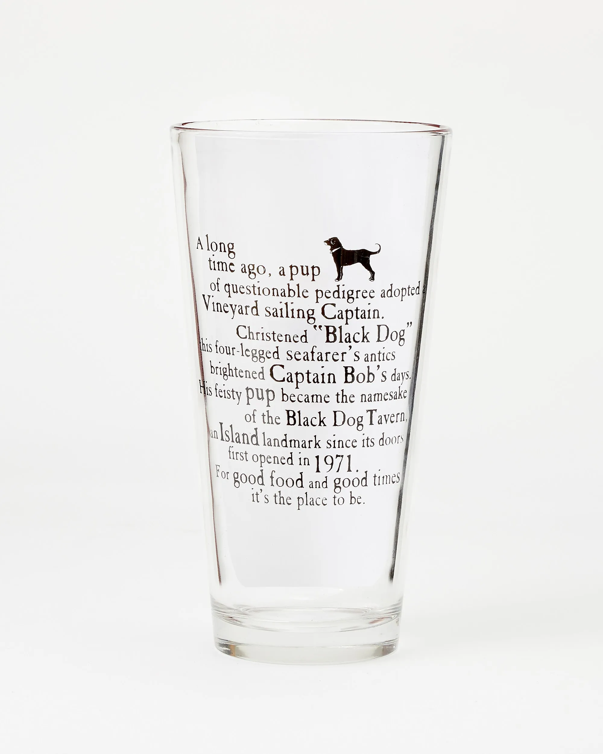 Black Dog Pint Glass 20oz