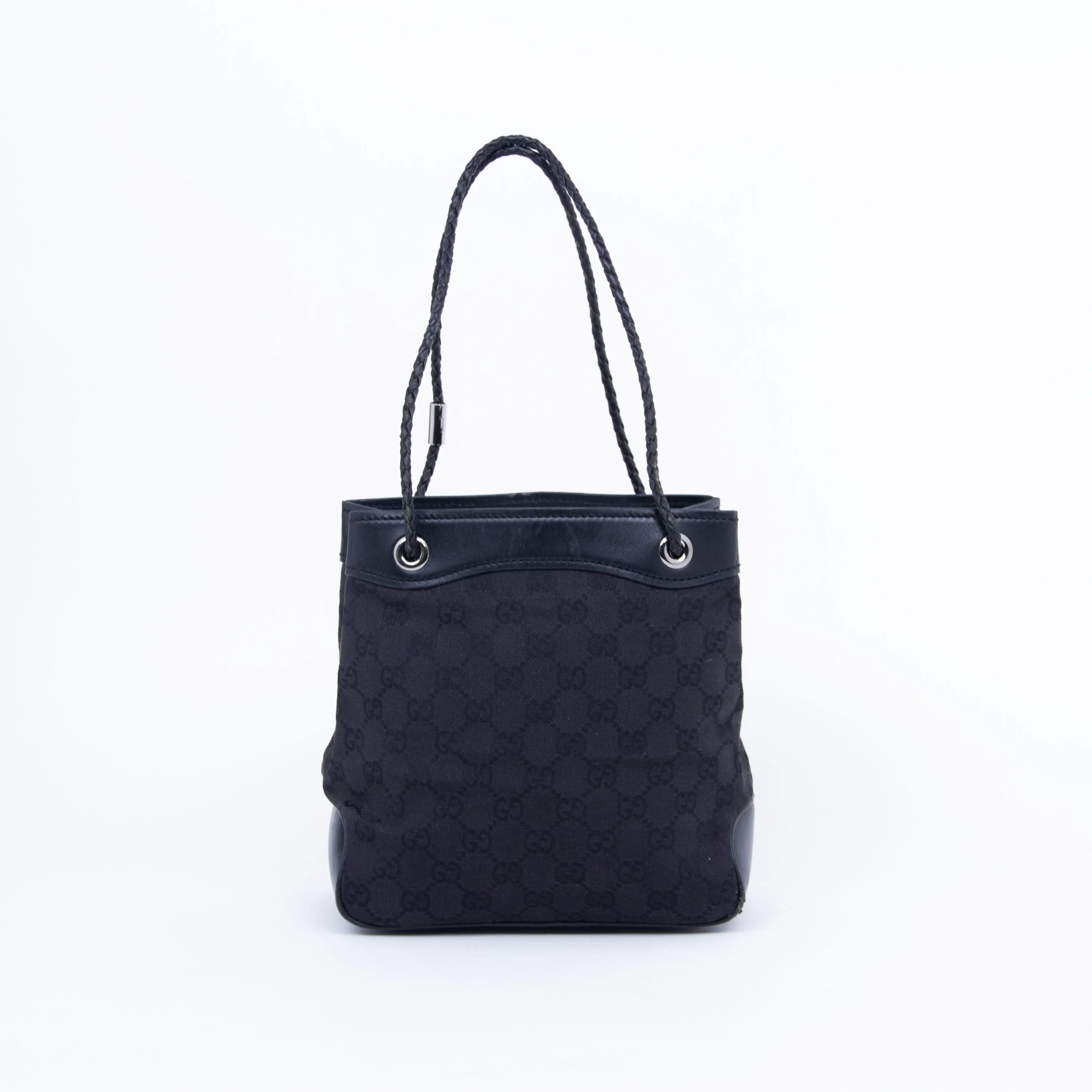 Black GG Canvas Shoulder Bag