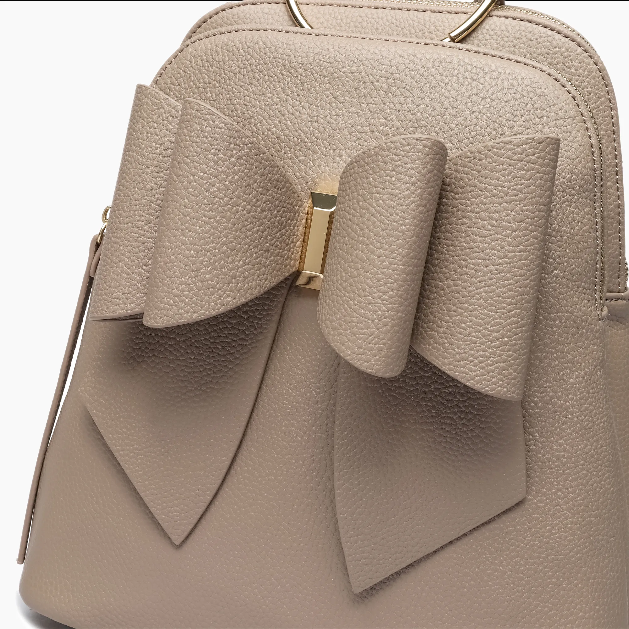 BLACK JASMINE BOW BACKPACK HANDBAG
