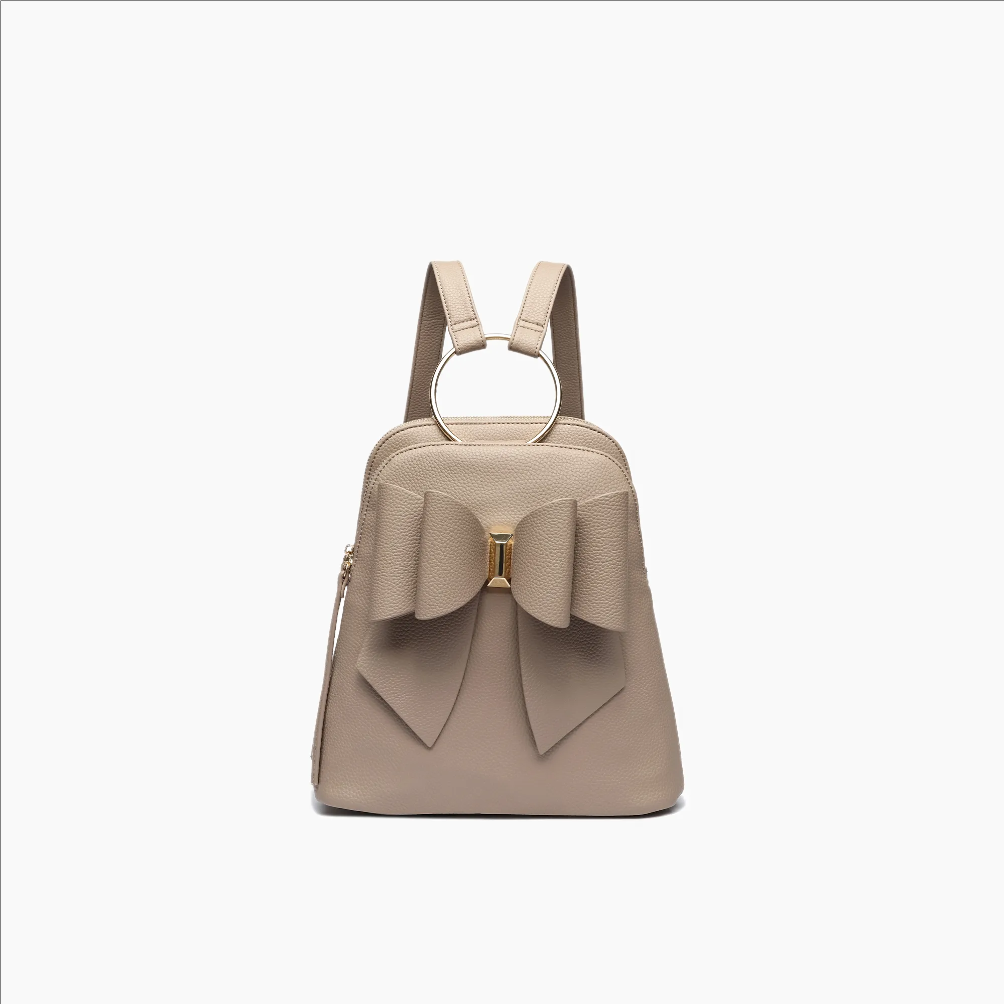 BLACK JASMINE BOW BACKPACK HANDBAG
