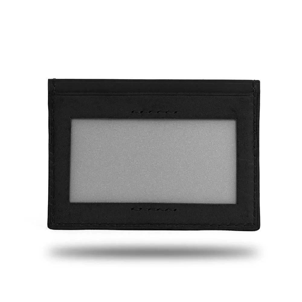 Black Leather Slim Cardholder