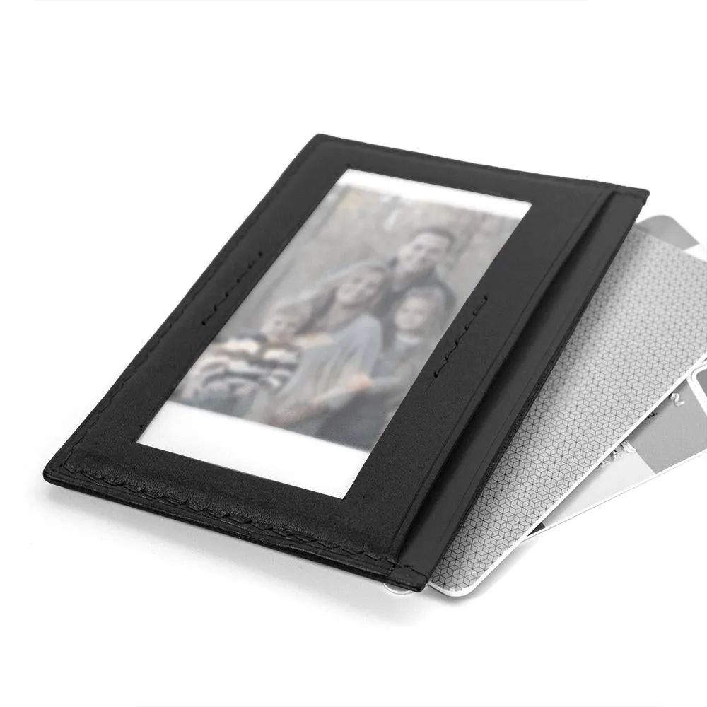 Black Leather Slim Cardholder