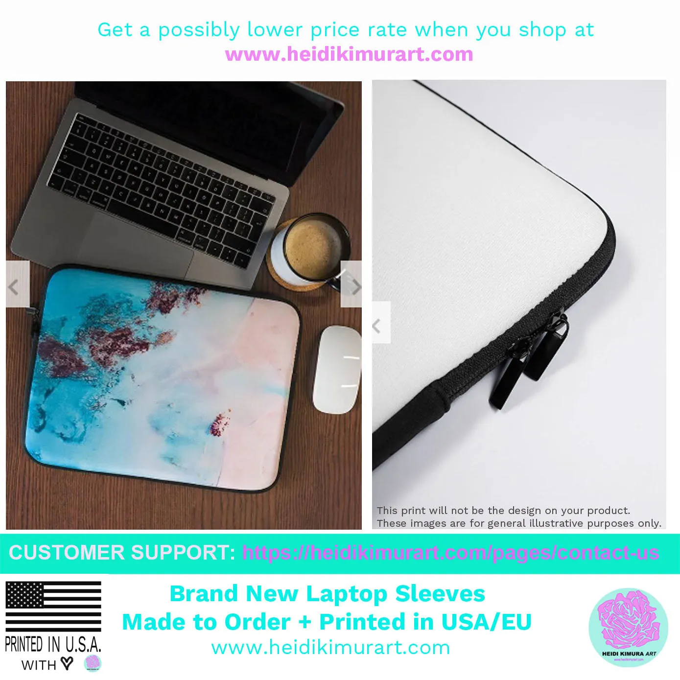 Black Star Laptop Sleeve, White 13" or 15" Snug Fit Tablet Laptop Sleeve-Printed in USA/EU