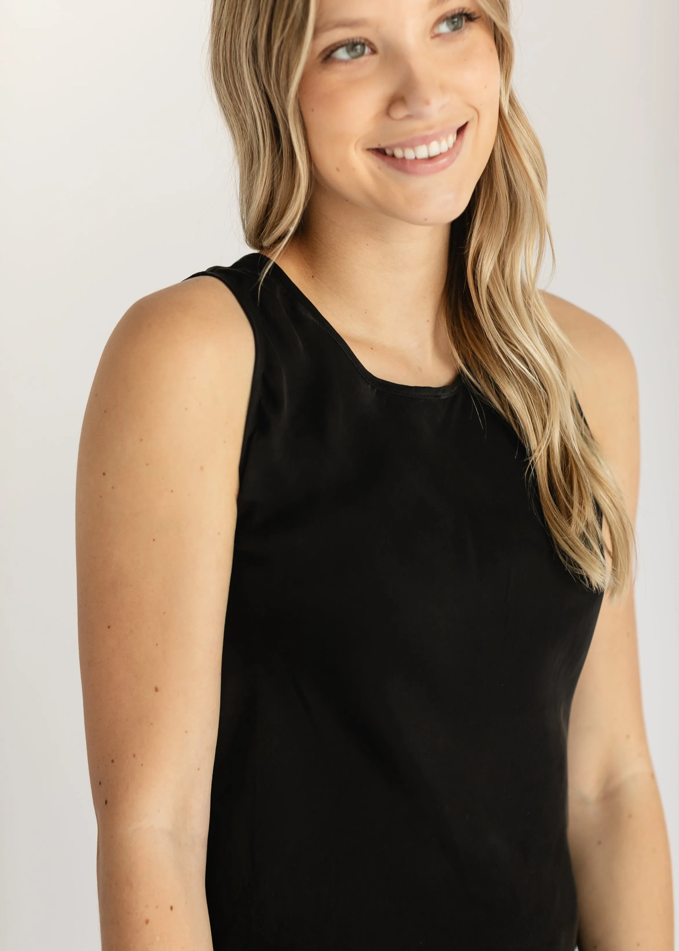 Black Tank Sleeve Maxi Dress - FINAL SALE