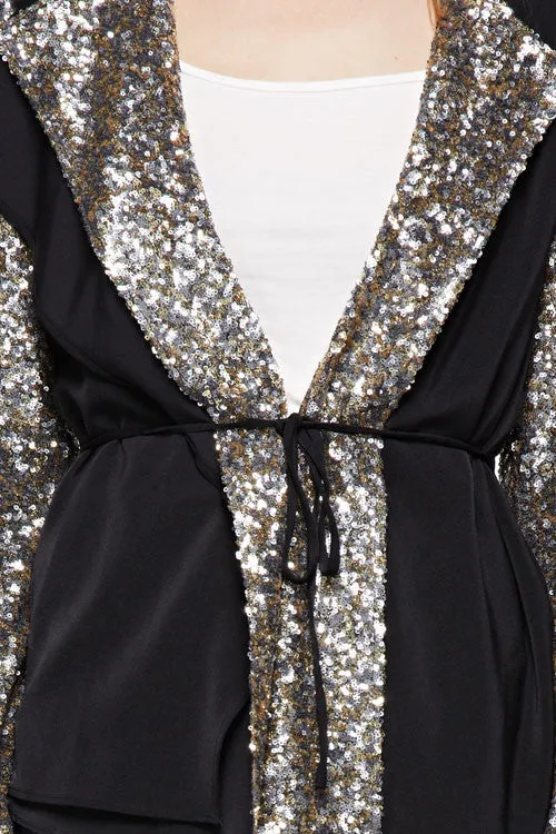 Blazer With Sequins Detail