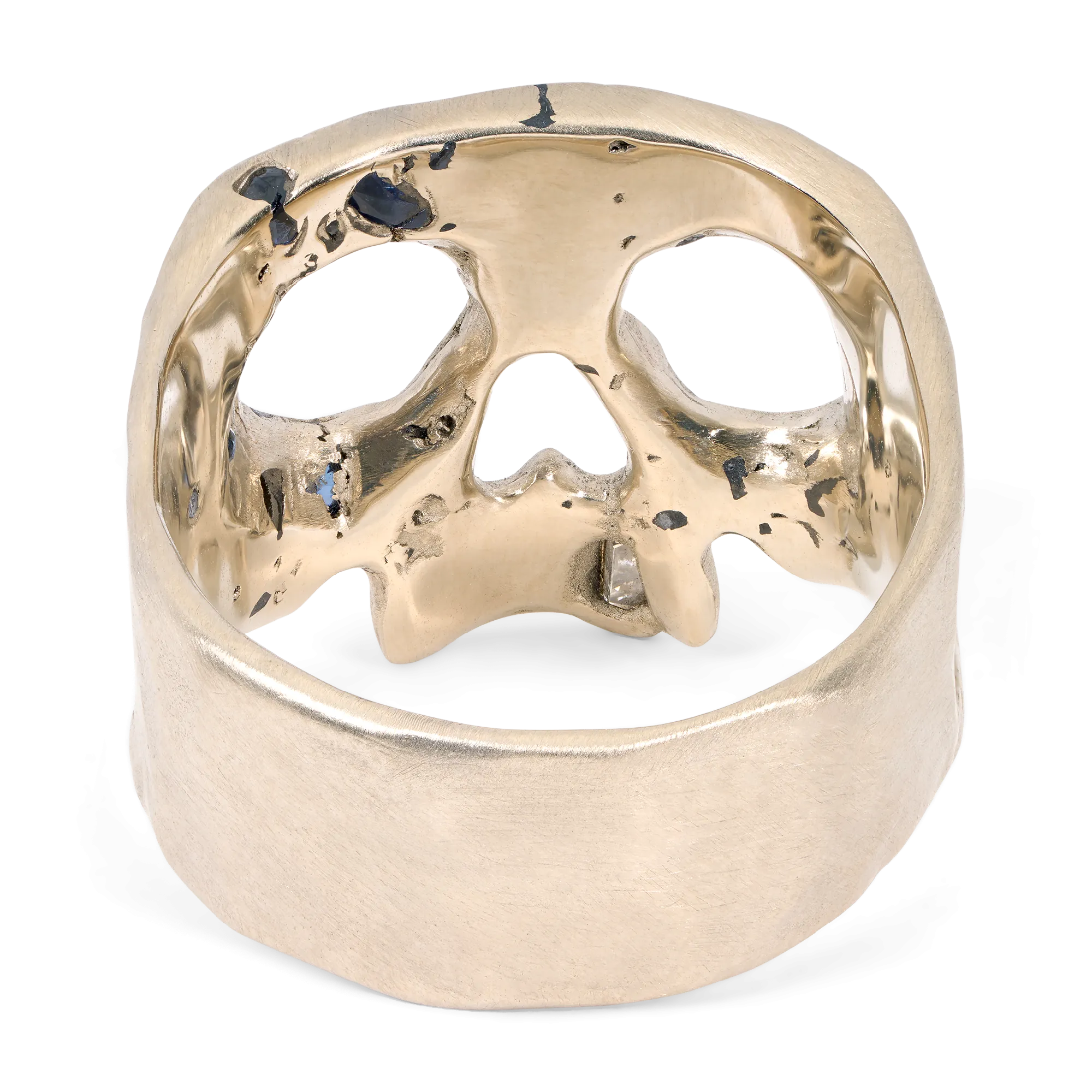 Blue Confetti Skull Ring in White - Size  - 11718