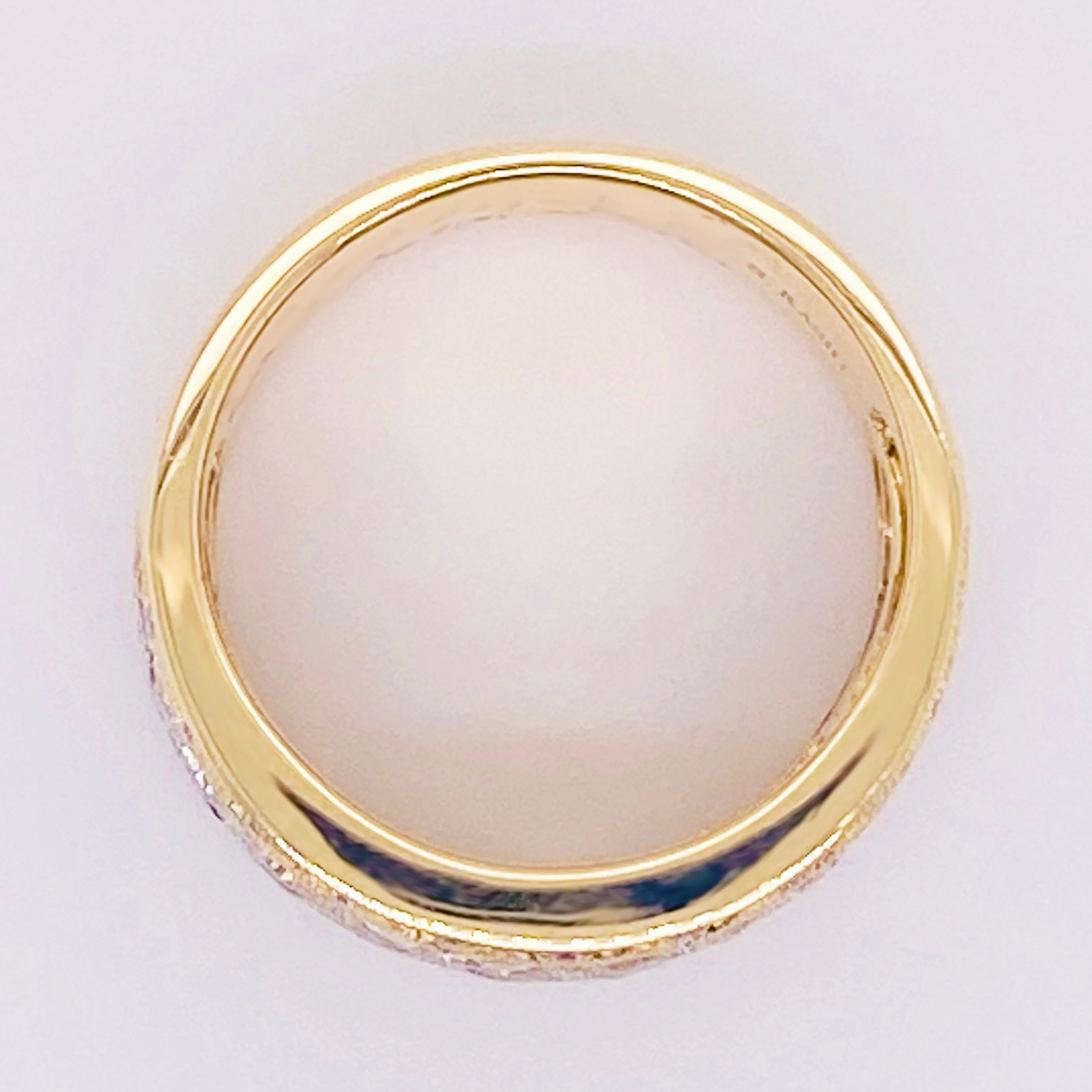 Blue Sapphire & Diamond Cigar Band