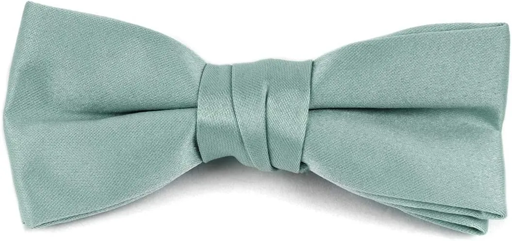 Boy's Poly Satin Banded Clip On Bow Ties