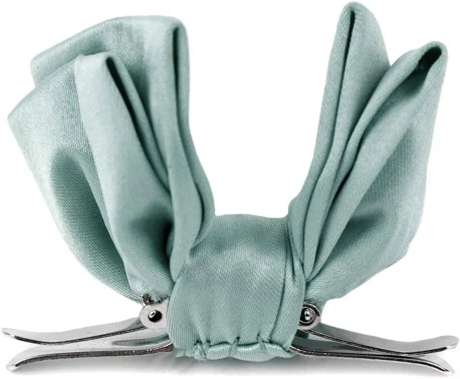 Boy's Poly Satin Banded Clip On Bow Ties