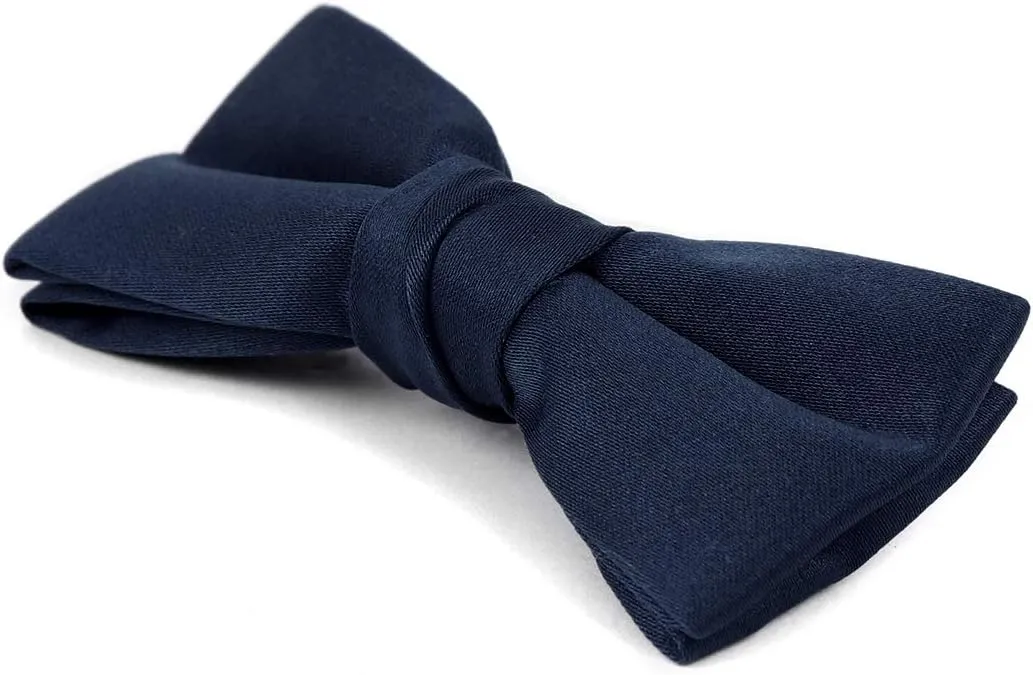 Boy's Poly Satin Banded Clip On Bow Ties