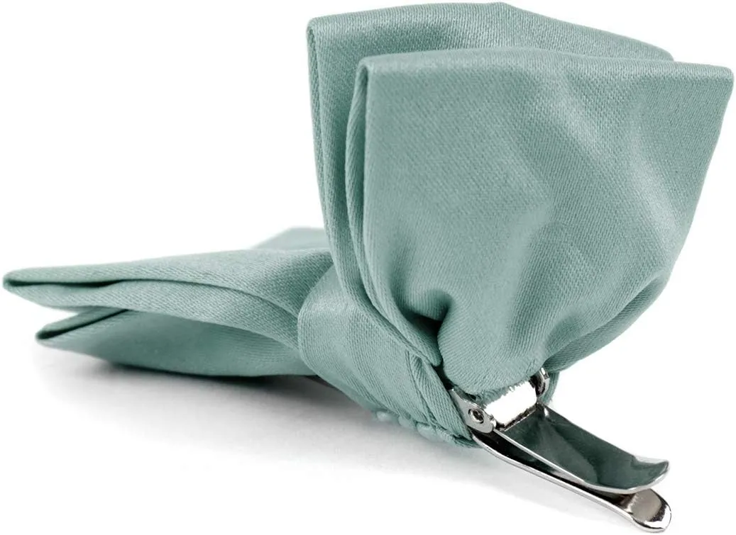 Boy's Poly Satin Banded Clip On Bow Ties