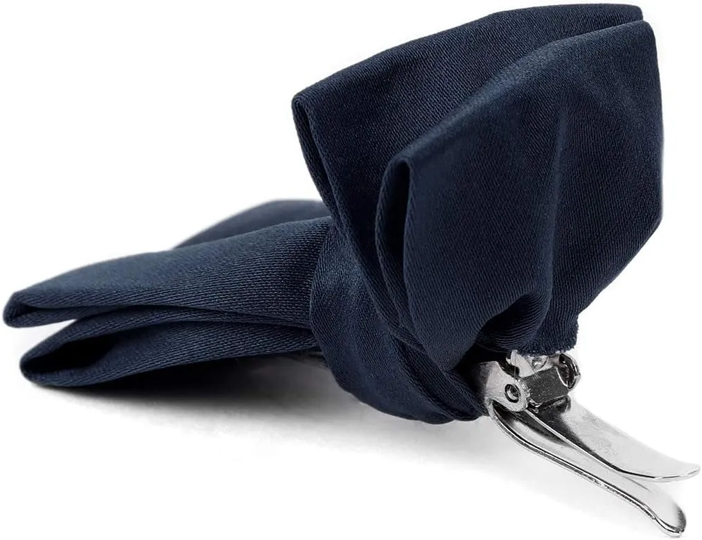 Boy's Poly Satin Banded Clip On Bow Ties