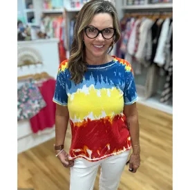 Brea Reverse Printed Knit Top