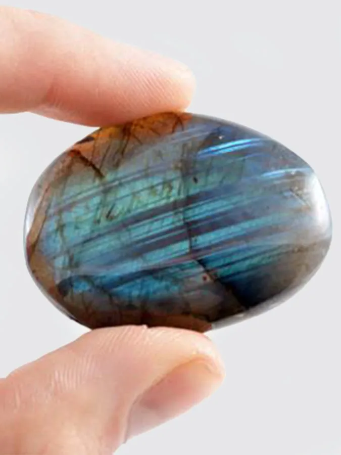 British Fossils Labradorite Pebble Mini (One Stone)