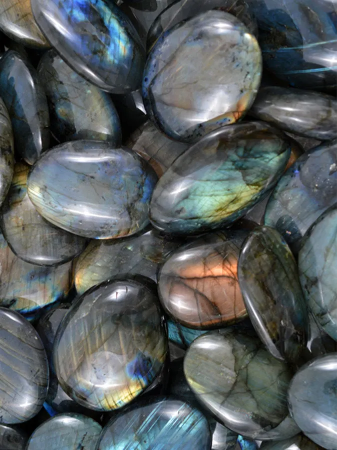 British Fossils Labradorite Pebble Mini (One Stone)