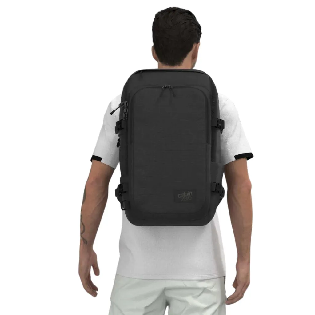 CabinZero ADV PRO 32L Carry On Backpack - Absolute Black