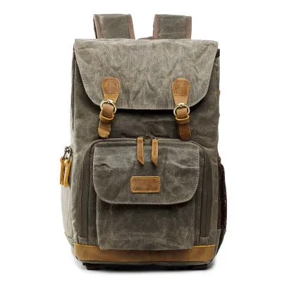 Canvas DSLR/SLR Camera Bag, Waterproof School Backpacks, Travel Camera Bag QSM279