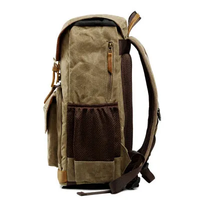 Canvas DSLR/SLR Camera Bag, Waterproof School Backpacks, Travel Camera Bag QSM279