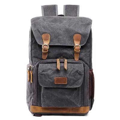 Canvas DSLR/SLR Camera Bag, Waterproof School Backpacks, Travel Camera Bag QSM279