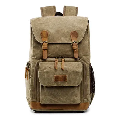 Canvas DSLR/SLR Camera Bag, Waterproof School Backpacks, Travel Camera Bag QSM279