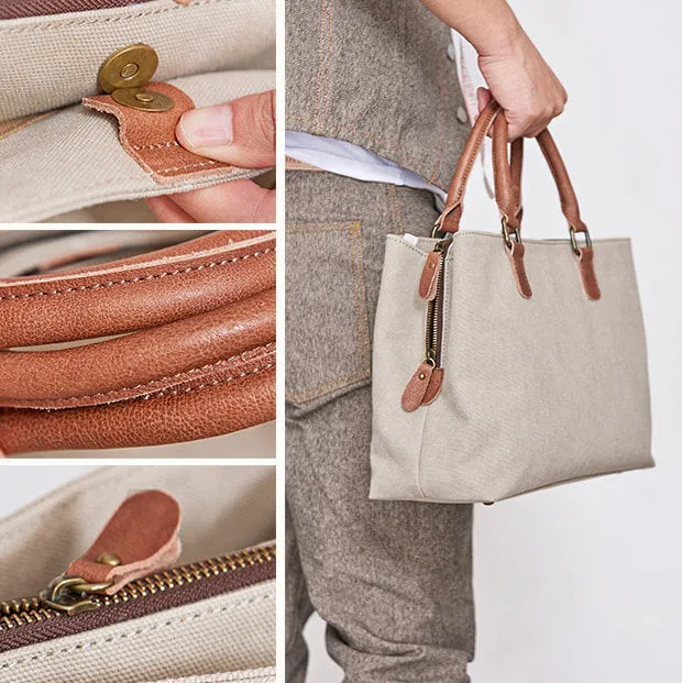 Canvas Tote Bag, Crossbody Bag, Vintage Style Handbags, Diaper Bag NX087