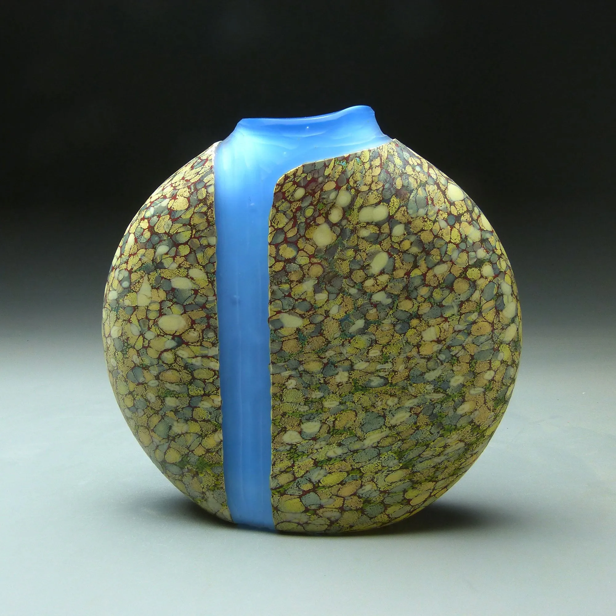 Cascade Series Waters Plunge Handblown Glass Vase by Thomas Spake Studios
