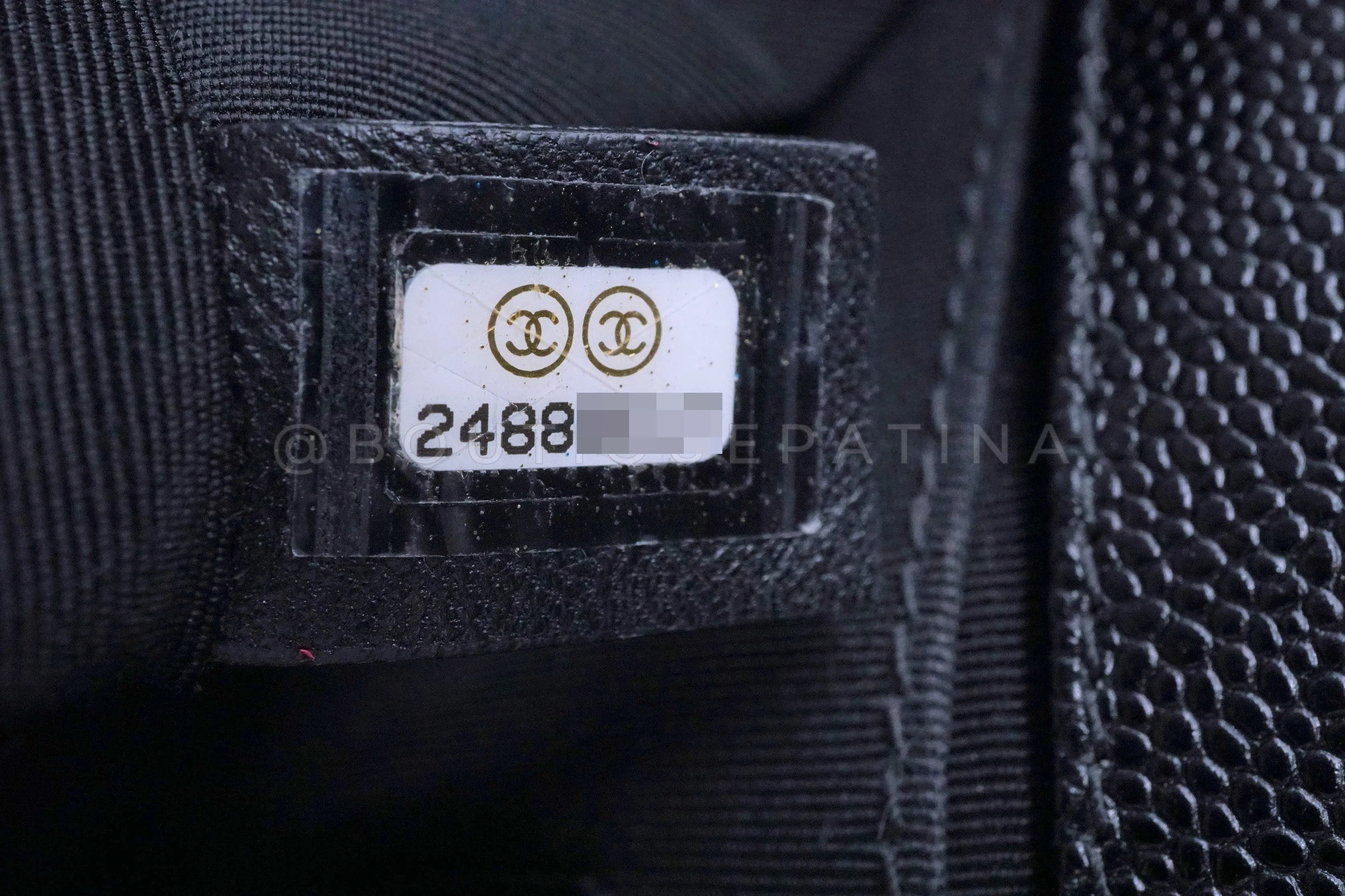 Chanel Black Caviar Chevron Small Boy Flap Bag GHW
