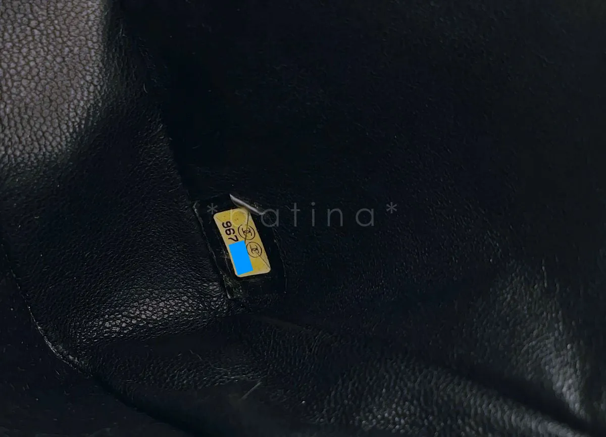 Chanel Black Caviar Classic East West Flap Bag SHW